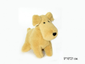 им Собака арт. 209181 Терьер коричневый стоит ароматизированный 16*21 см в пак.