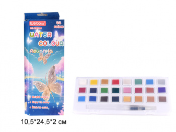 кц_Краски акварельные арт. WB-5050-24 Набор 24 цвета в синей кор.