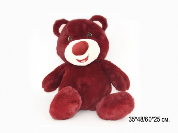 им Медведь арт. 18137-5-209 Норковый красно-коричневый коричневый нос 48/60 см в пак.