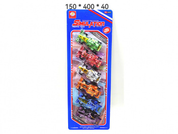 Набор машин арт. 399-861F Гонка 6 шт на листе_