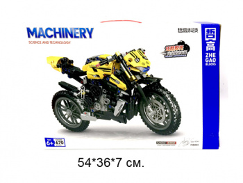 Конструктор арт. QL1262 Мотоцикл 670 дет. в кор._/18 шт./