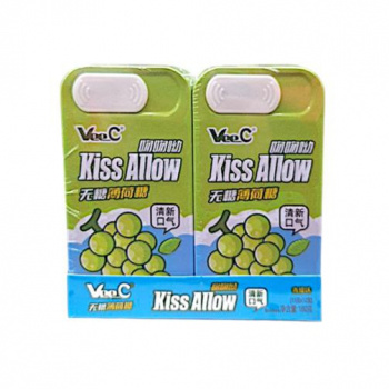 Конфета арт. 762514-5/762507-5 Драже мятное без сахара "Виноград" 15 г 12 шт. в кор.'