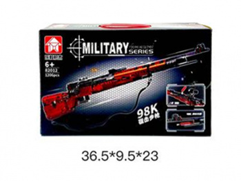 Конструктор арт. 82012/98K Снайперская винтовка трансформер 1206 дет. в кор._