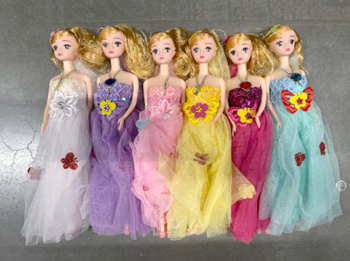 Брелок арт. 460 Кукла в вечернем платье в ассортименте (6 шт.) упаковка_