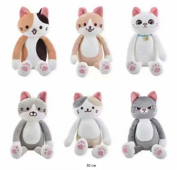 им Кошка арт. YE230206-5 В ассортименте 30 см в пак.) им Кошка арт. YE230206-5 В ассортименте 30 см в пак.)