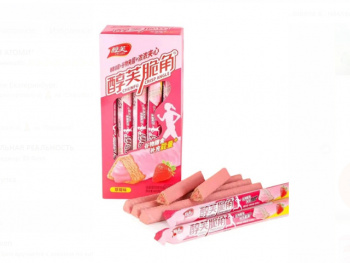 Печенье арт. 424382/424375 В глазури с клубничной начинкой 22 г 20 шт. в кор.'#