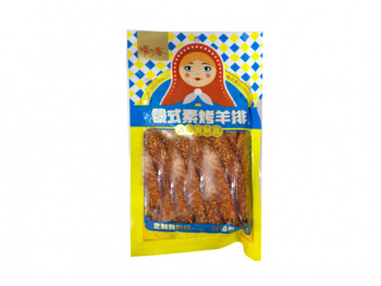 Соевое мясо арт. 502455 Пшеничные "Матрешка" Бараньи отбивные на гриле 175 г 10 шт. упаковка,