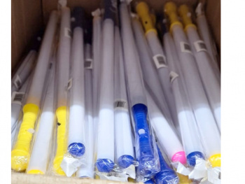 Палочка арт. 1103 Свет. прозрачная с рисунком, цвета микс в пак.=