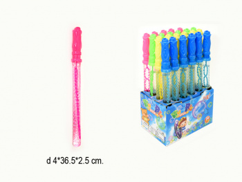 Пузыри мыльные арт. 3809 Цветок цвета микс 37 см (24 шт.) шоубокс•