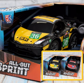 Машина на р/у арт. L2401-3A Спортивная светится в темноте в кор. 23*13*12,5