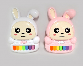 Пианино арт. 8886-1B Мини Зайка цвета микс (12 шт.) в кор.=