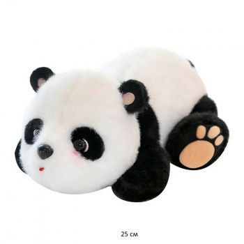 им Панда арт. 90313-4/23530-2/24405-2 Малыш лежит пушистый 25 см в пак.)