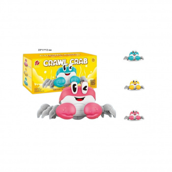 Краб арт. S-003A Музыкальный на батар. в кор. 12*12,3*11,4