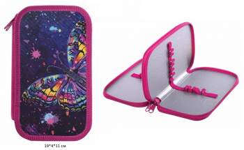 кс_Пенал арт. 270886 ЮНЛАНДИЯ 2 отделения ламинированный картон 19х11 см "Colorful butterfly" кс_Пенал арт. 270886 ЮНЛАНДИЯ 2 отделения ламинированный картон 19х11 см "Colorful butterfly"