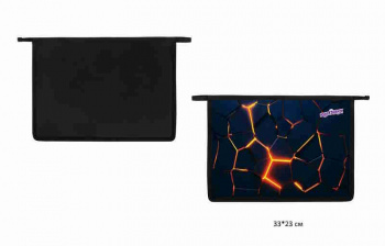 кс_Папка для тетрадей арт. 273350 ЮНЛАНДИЯ А4, 1 отделение пластик на молнии "Volcano split"