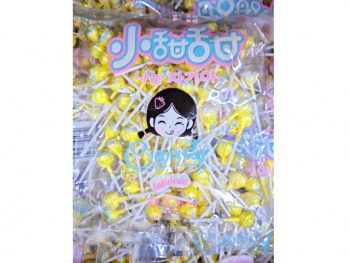 Конфета арт. 830313-6 Карамель на палочке мини "Манго" 500 г в пак.#*