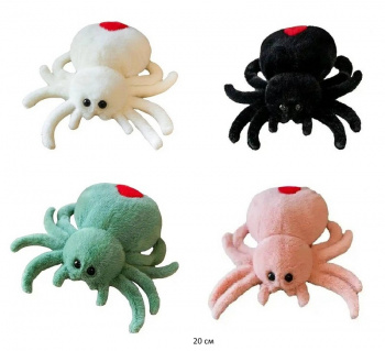 им Паук арт. 23814-2/240107-8/241203-7/240726-3 Цвета микс красное пятно 20 см в пак.)