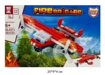Конструктор арт. QL0272-8 Пожарная бригада 39 дет. в кор.~ Конструктор арт. QL0272-8 Пожарная бригада 39 дет. в кор.~