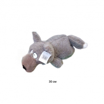 им Волк арт. 789-34-35 Серый лежит 30 см в пак._