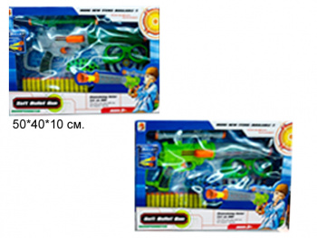 Оружие арт. 582A Бластер с мягкими пулями в кор.• Оружие арт. 582A Бластер с мягкими пулями в кор.•