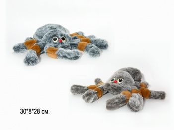 им Паук арт. 02099-209 С оранжевыми длинными лапами 30*28 см цвета микс в пак.