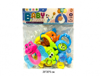 Погремушка арт. 181-1 Набор "Зверята" в пак.• /144 шт./ Погремушка арт. 181-1 Набор "Зверята" в пак.• /144 шт./