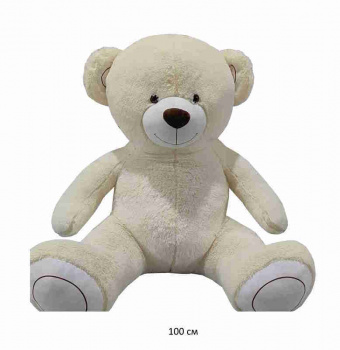 им Медведь арт. LY027-3 Бежевый сидит 100 см в пак._ им Медведь арт. LY027-3 Бежевый сидит 100 см в пак._