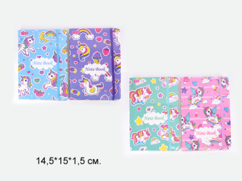 кц_Блокнот арт. YL-PJB-A577 В твердой обложке "Единорог" А5 (12 шт.) упаковка