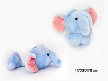 им Слон арт. 209298 Брелок раздвижной на магните голубой 15*20 см в пак. 