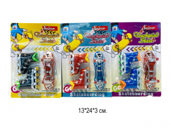 Скейтик арт. 031-10 Пальчиковый набор скейтик + ролики на листе• Скейтик арт. 031-10 Пальчиковый набор скейтик + ролики на листе•