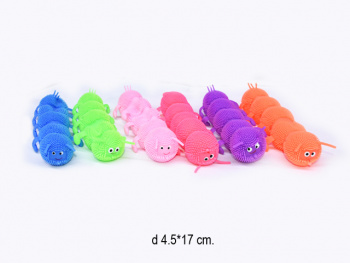 Мяч Антистресс арт. 2218-15 Гусеница (12 шт.) в кор.=