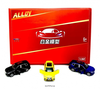 Модель металл. арт. W32091 BMW цвета микс (12 шт.) шоубокс_