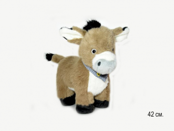 им Ослик арт. 1119-209 Бежевый с платочком на шее 42 см в пак.