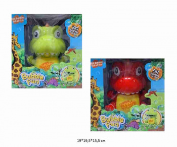 Генератор арт. KM1388-8 Дино и мыльные пузыри цвета микс в кор.~