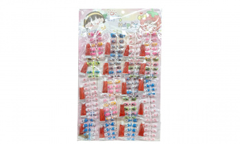 Набор для маникюра арт. 88031-709 Happy Ногти накладные с клеем 20 наборов на листе