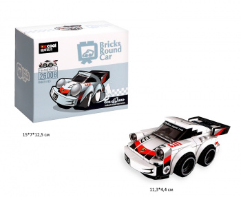 Конструктор арт. 26008 Автомобиль инерц. 118 дет. в кор.•