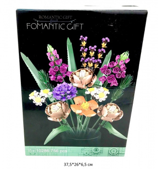 Конструктор арт. 6209/81005/10029/88830 Цветы 756 дет. в кор._~