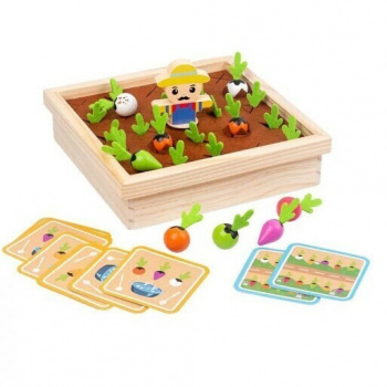 Деревянная игрушка арт. 1902-83 Логика "Огород" в кор.)
