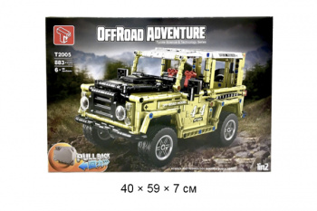 Конструктор арт. T2005 Автомобиль 883 дет. в кор._~/24 шт./