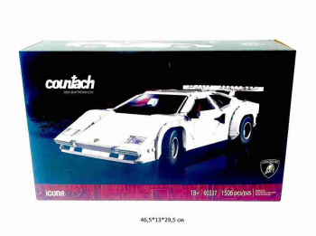 Конструктор арт. 1E-60337 Автомобиль Lamborghini Countach 1506 дет. в кор._ /24 шт./