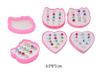 Набор украшений арт. 160224 Кольца камень набор 12 шт. в ассортименте в кор.=