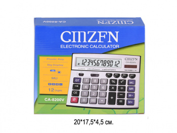 кц_Калькулятор настольный арт. CA-8200V 12 разрядов, двойное питание в кор.
