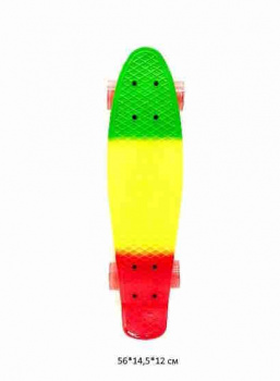 Скейт арт. 6022C Радуга_ Скейт арт. 6022C Радуга_