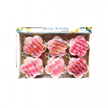 Набор для маникюра арт. 209468 Ногти накладные короткие в банке-цветке ассорти 1шт. (12шт.)