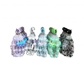 Брелок-подвеска арт. 209455 Бусины и бабочка 1 шт цвета микс в пак.