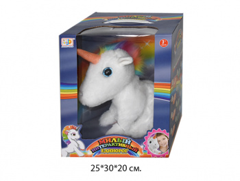 Единорог арт. JD-9902C Интерактив. на бат. в кор.~