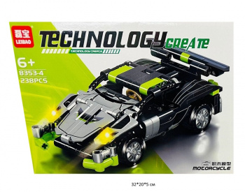 Конструктор арт. 8353-4 Автомобиль 238 дет. в кор.• Конструктор арт. 8353-4 Автомобиль 238 дет. в кор.•