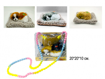 им Собака арт. 40710-1 На лежанке цвета микс в прозрачной сумке• им Собака арт. 40710-1 На лежанке цвета микс в прозрачной сумке•