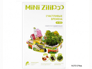 Пазл арт. M-003 "Домик" 3D построй, посади, вырасти в кор.= Пазл арт. M-003 "Домик" 3D построй, посади, вырасти в кор.=