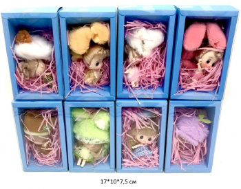 Кукла арт. XL-0605 В шапке-зверюшке ассорти в кор._/480 шт./ Кукла арт. XL-0605 В шапке-зверюшке ассорти в кор._/480 шт./